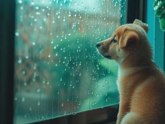 perro invierno