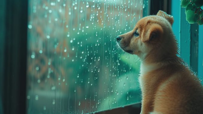 perro invierno